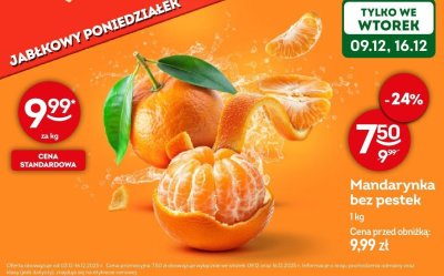 Mandarynka bez pestek promocja w Żabka