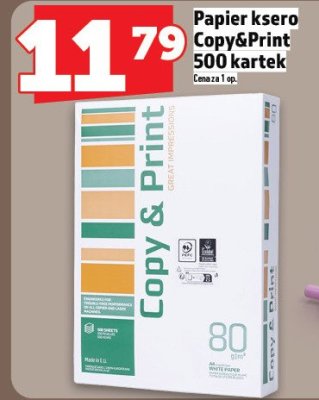 Papier ksero Copy&Print 500 kartek promocja w TOPAZ