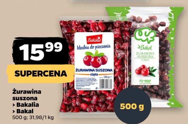 Żurawina suszona Bakalia promocja