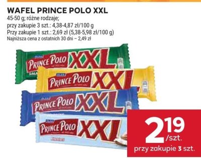 Wafel WAFEL PRINCE POLO XXL różne rodzaje promocja w Stokrotka