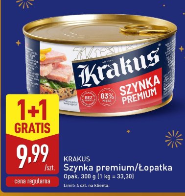 Szynka Premium Krakus promocja w Aldi