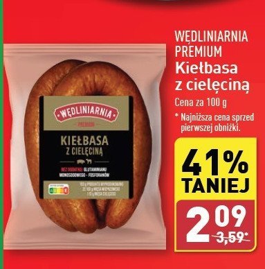 Kiełbasa z cielęciną Wędliniarnia premium promocja