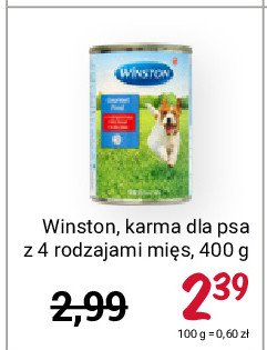 Karma dla psa wołowina Winston promocja