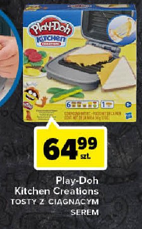 Ciastolina tosty z ciągnącym serem Play-doh kitchen creations promocja