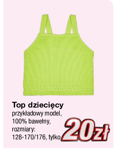 Top dziecięcy 128-170/176 cm promocja