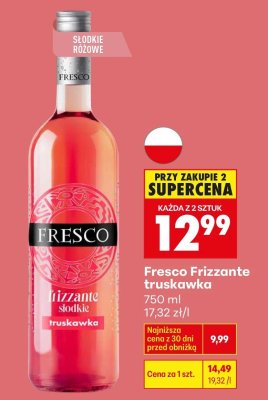 Wino Fresco Frizzante truskawka promocja w Biedronka