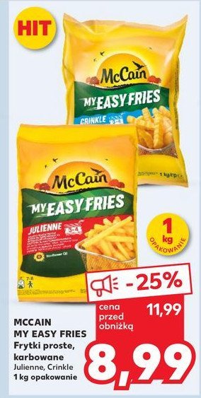 Frytki crinkle Mccain my fries promocja