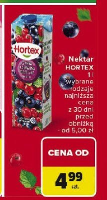 Nektar czarna i czerwona porzeczka Hortex promocja