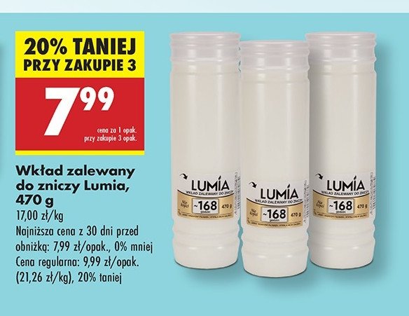 Wkład zalewany 168h Lumia promocja w Biedronka