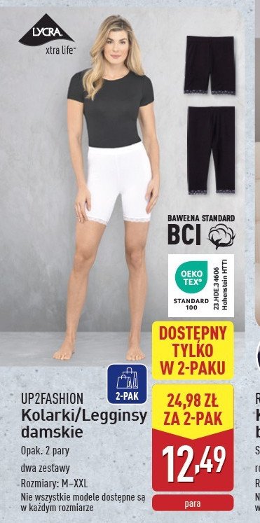 Legginsy damskie m-xxl Up2fashion promocja w Aldi