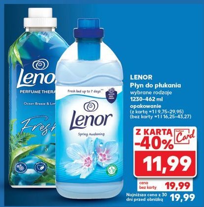 Płyn do płukania ocean breeze & lime fresh Lenor promocja