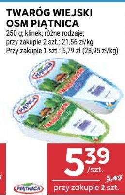 Twaróg wiejski OSM Piątnica różne rodzaje promocja w Stokrotka