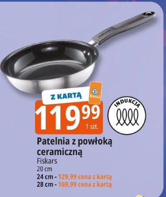 Patelnia z powłoką ceramiczną Fiskars promocja w Leclerc