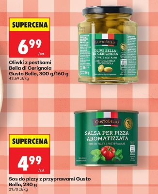 Sos do pizzy z przyprawami Gusto Bello, 230 g promocja w Biedronka