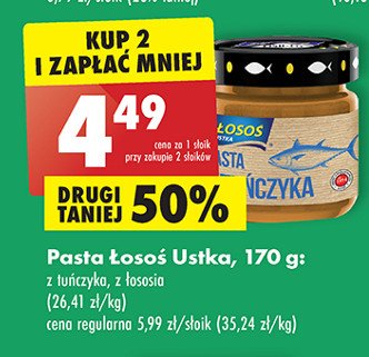 Pasta z łososia Łosoś ustka promocja