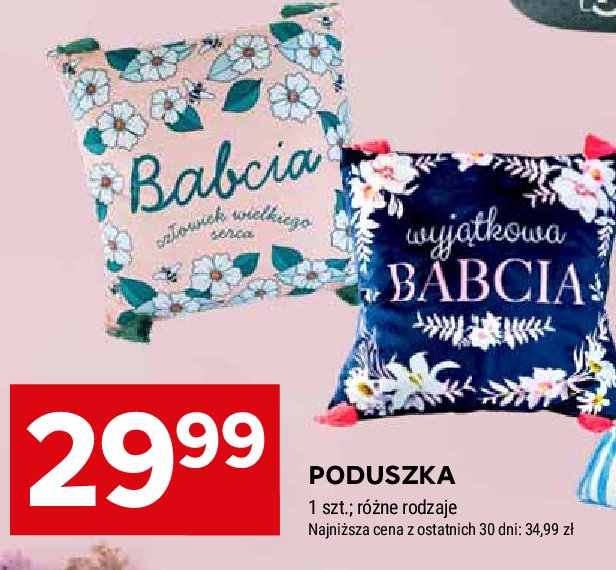 Poduszka dla babci promocja w Stokrotka