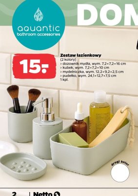 Zestaw łazienkowy 2 kolory promocja w Netto