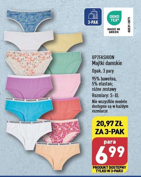 Majtki damskie s-xl Up2fashion promocja