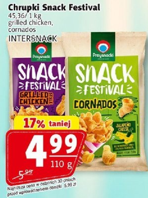 Chrupki Snack Festival grilled chicken, cornados INTERSNACK promocja w Prim Market