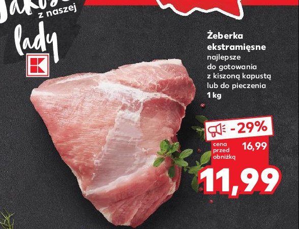 Żeberka ekstra mięsne promocja