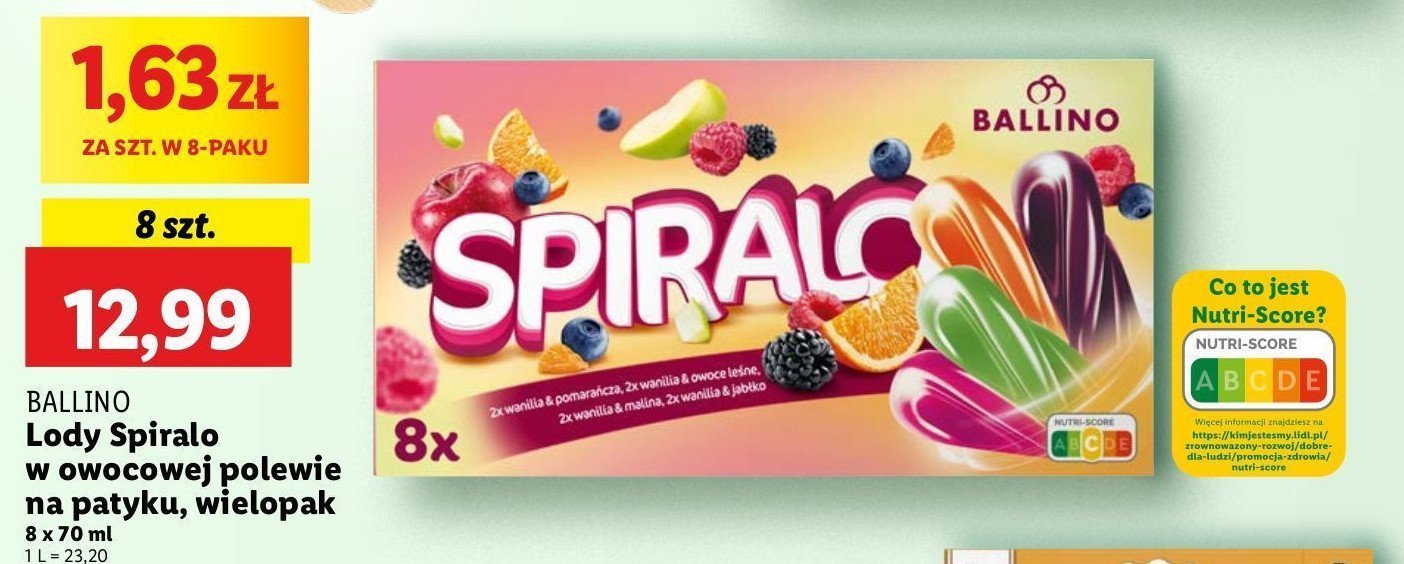 Lody spiralo mix Ballino promocja