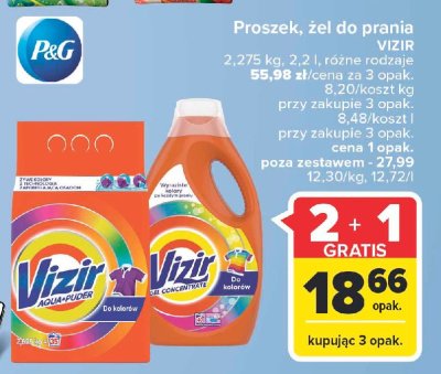 Płyn do prania do kolorów Vizir promocja
