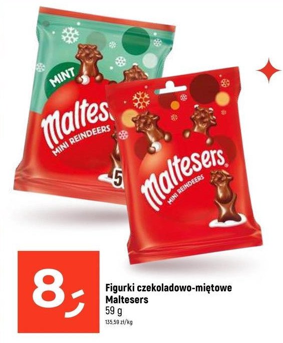 Czekoladki mini renifery Maltesers promocja