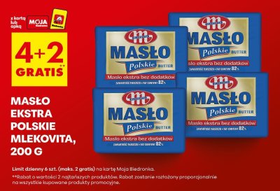 Masło ekstra polskie  200g promocja w Biedronka