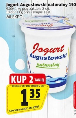 Jogurt Augustowski naturalny 150 g promocja w Prim Market