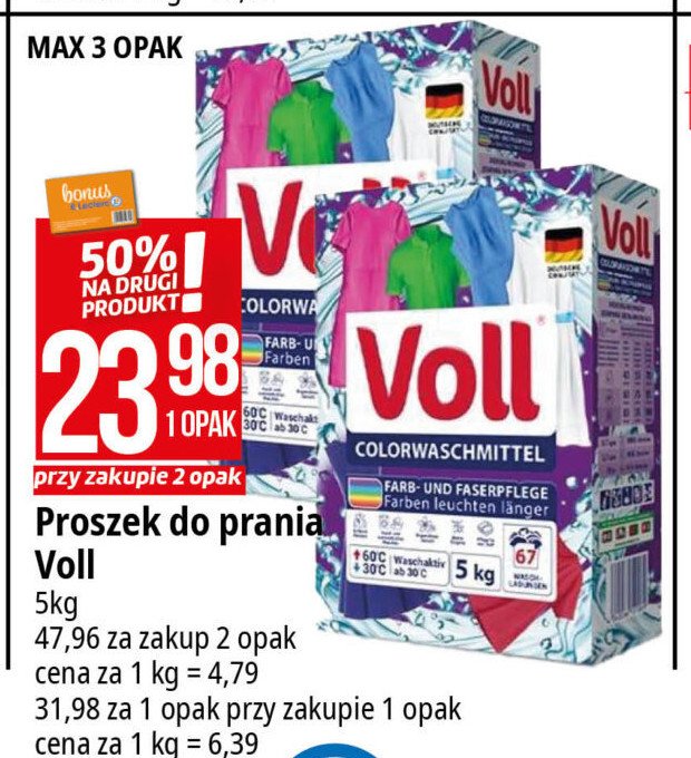 Proszek do prania bia艂ego Voll promocja