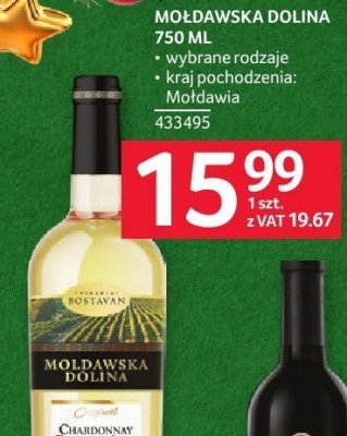 Wino Mołdawska Dolina 750 ML promocja w Selgros