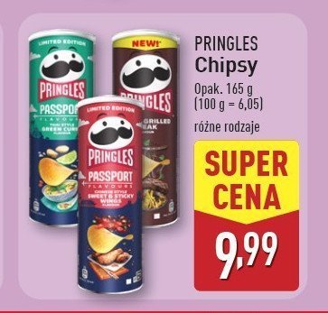 Chipsy sweet & sticky wings Pringles passport flavours promocja w Aldi