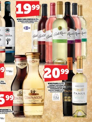 Wino Carlo Rossi 0,75l wybrany asortyment 5-12% promocja w TOPAZ