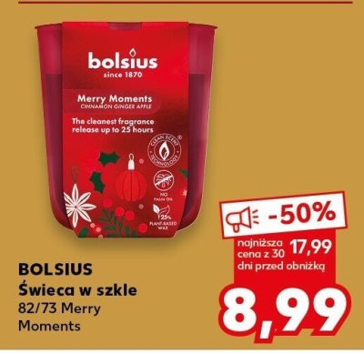 Świeca w szkle 82/73 Merry Moments promocja w Kaufland