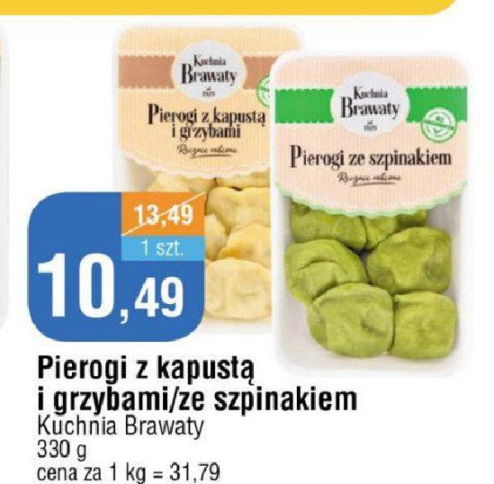 Pierogi ze szpinakiem Kuchnia brawaty promocja