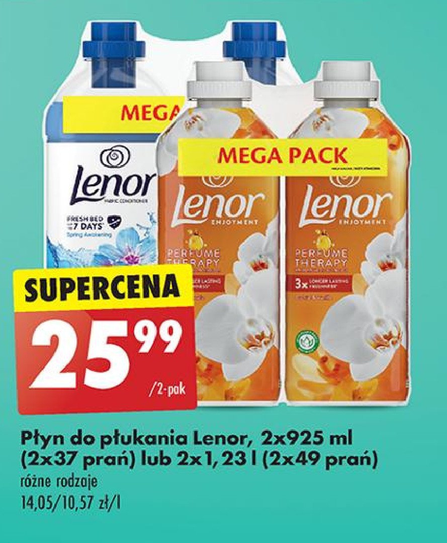 Płyn do płukania enjoy Lenor perfumelle promocja w Biedronka