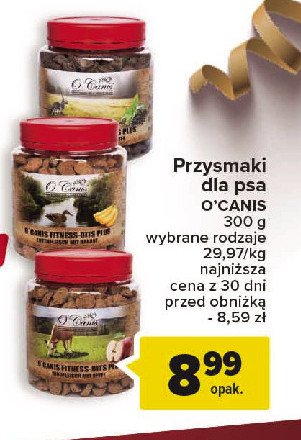 Przysmak dla psa wo艂owina z jab艂kiem O'canis promocja