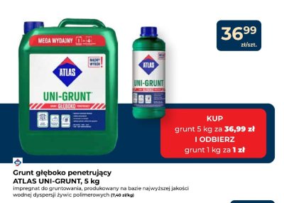 Grunt głęboko penetrujący ATLAS UNI-GRUNT 5 kg promocja w PSB Mrówka