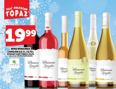 Wino winiarnia Zamojska 0.5L / 0.75L różne rodzaje promocja w TOPAZ
