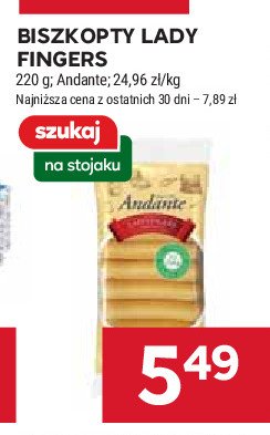 Biszkopty lady fingers Andante promocja