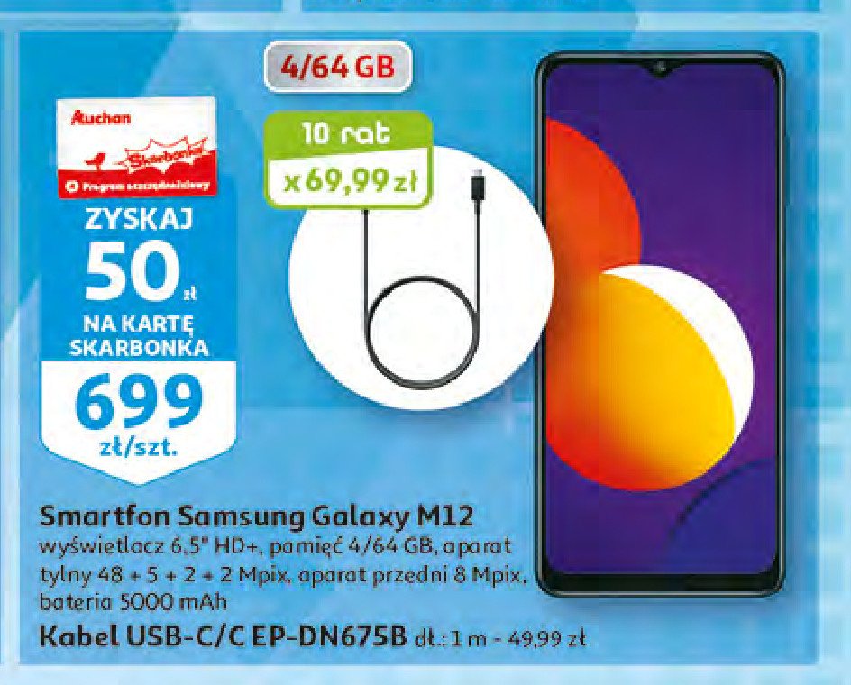Smartfon m12 Samsung galaxy promocja