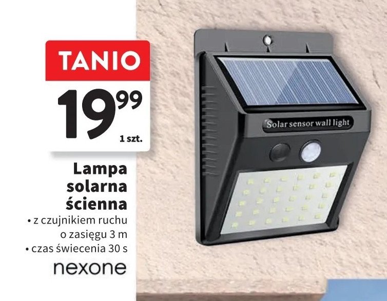Lampa solarna 艣cienna Nexone promocja