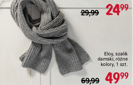 Szalik damski szary Eloy promocja