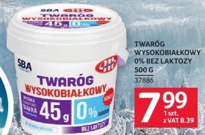 Twaróg wysokobiałkowy 0% bez laktozy 500 g promocja w Selgros