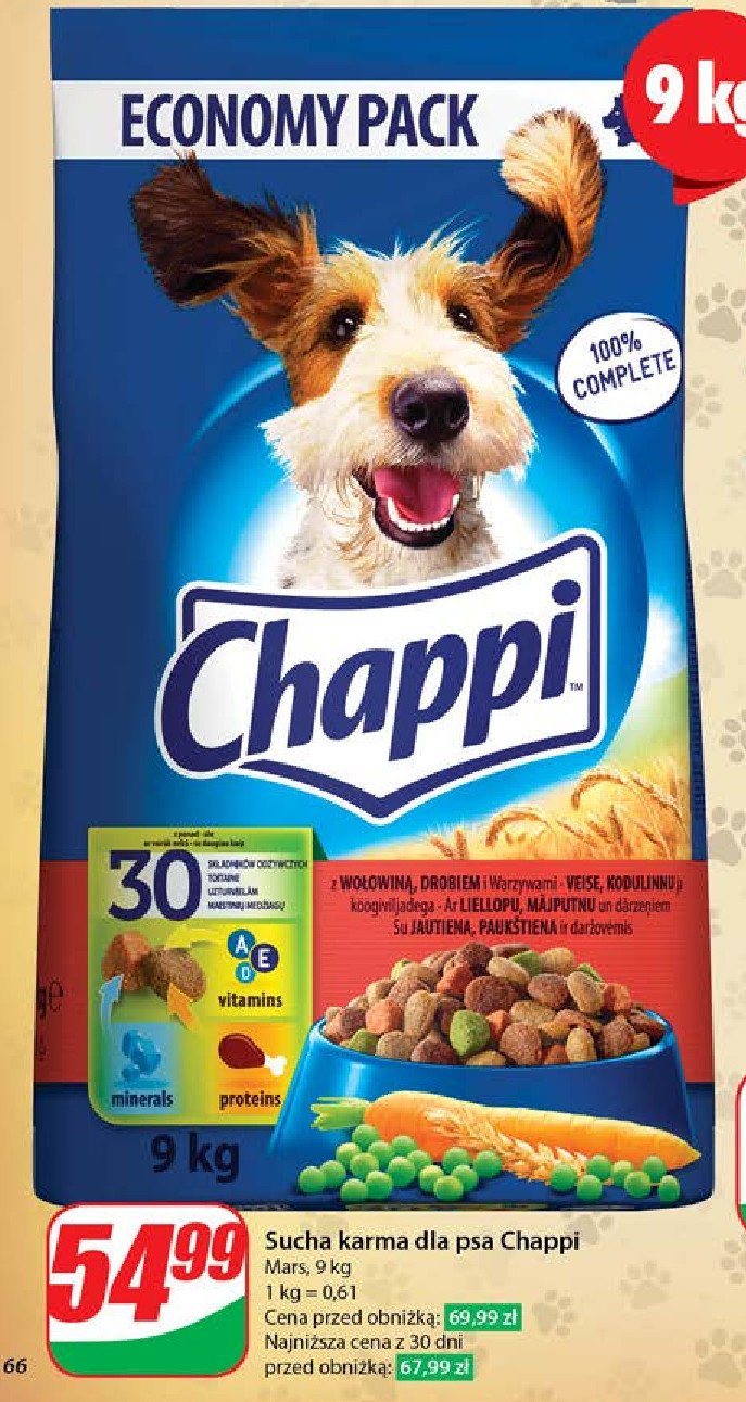 Karma dla psa wołowina Chappi promocja