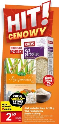 Ryż Paraboliczny Listello 4x100 g promocja w Twój Market