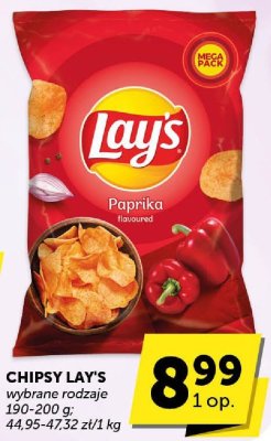 Chipsy Lay's Papryka wybrane rodzaje promocja w Groszek