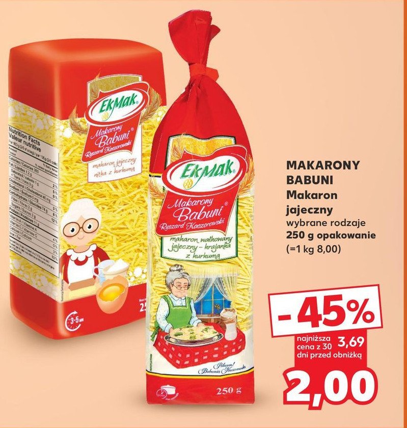 Makaron babuni Eko-mak promocja