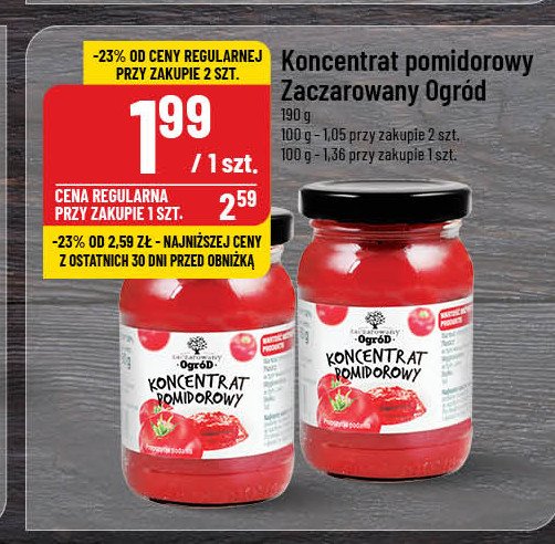 Koncentrat pomidorowy Zaczarowany ogród promocja