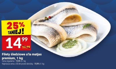 Filety śledziowe a'la matjas premium, 1 kg promocja w Twój Market